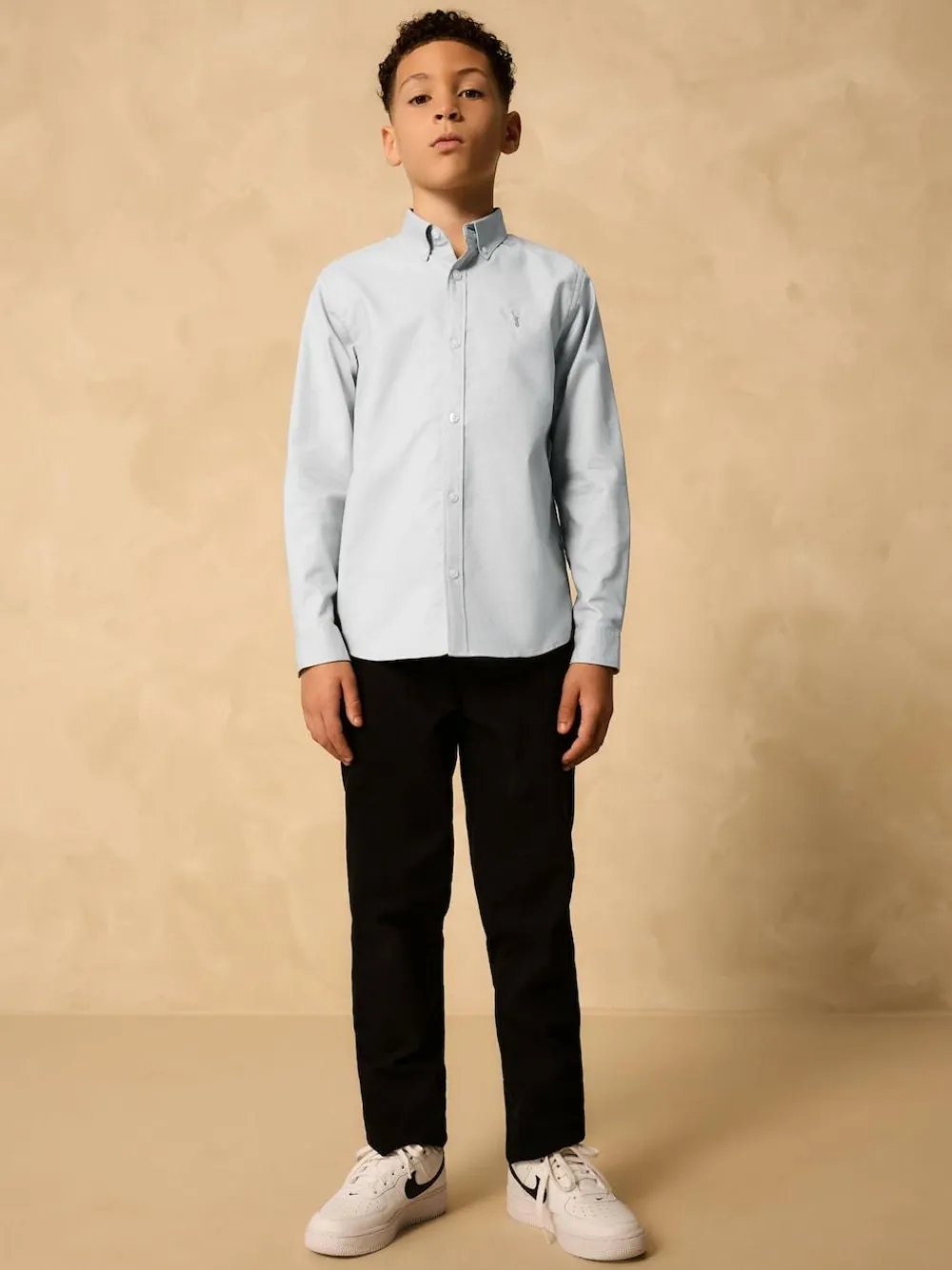 Next Light Grey Single Oxford Shirt (3-16yrs)^BOY Shirts|Occasionwear