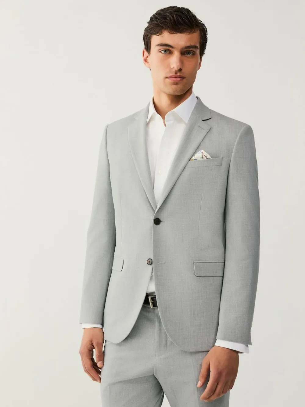 Sale Next Skinny Fit Motionflex Stretch Suit Jacket Light Grey