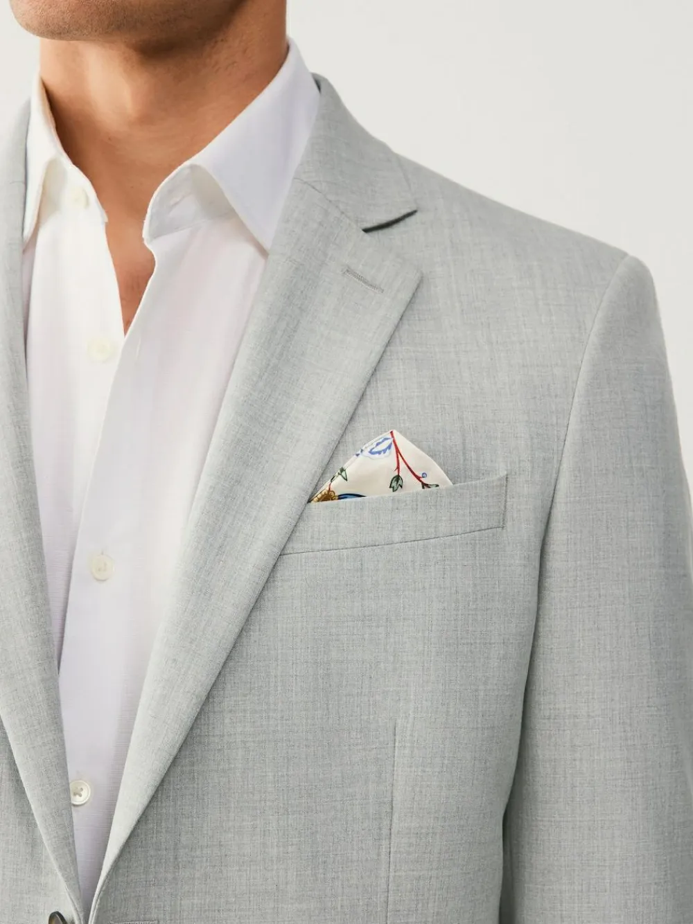 Sale Next Skinny Fit Motionflex Stretch Suit Jacket Light Grey