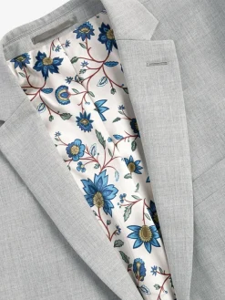 Sale Next Skinny Fit Motionflex Stretch Suit Jacket Light Grey