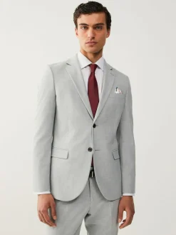 Hot Next Slim Fit Motionflex Stretch Suit Jacket Light Grey