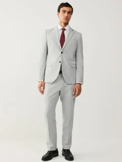 Hot Next Slim Fit Motionflex Stretch Suit Jacket Light Grey