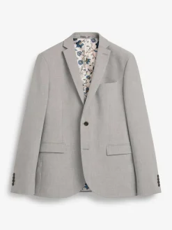 Hot Next Slim Fit Motionflex Stretch Suit Jacket Light Grey