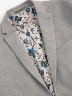 Hot Next Slim Fit Motionflex Stretch Suit Jacket Light Grey