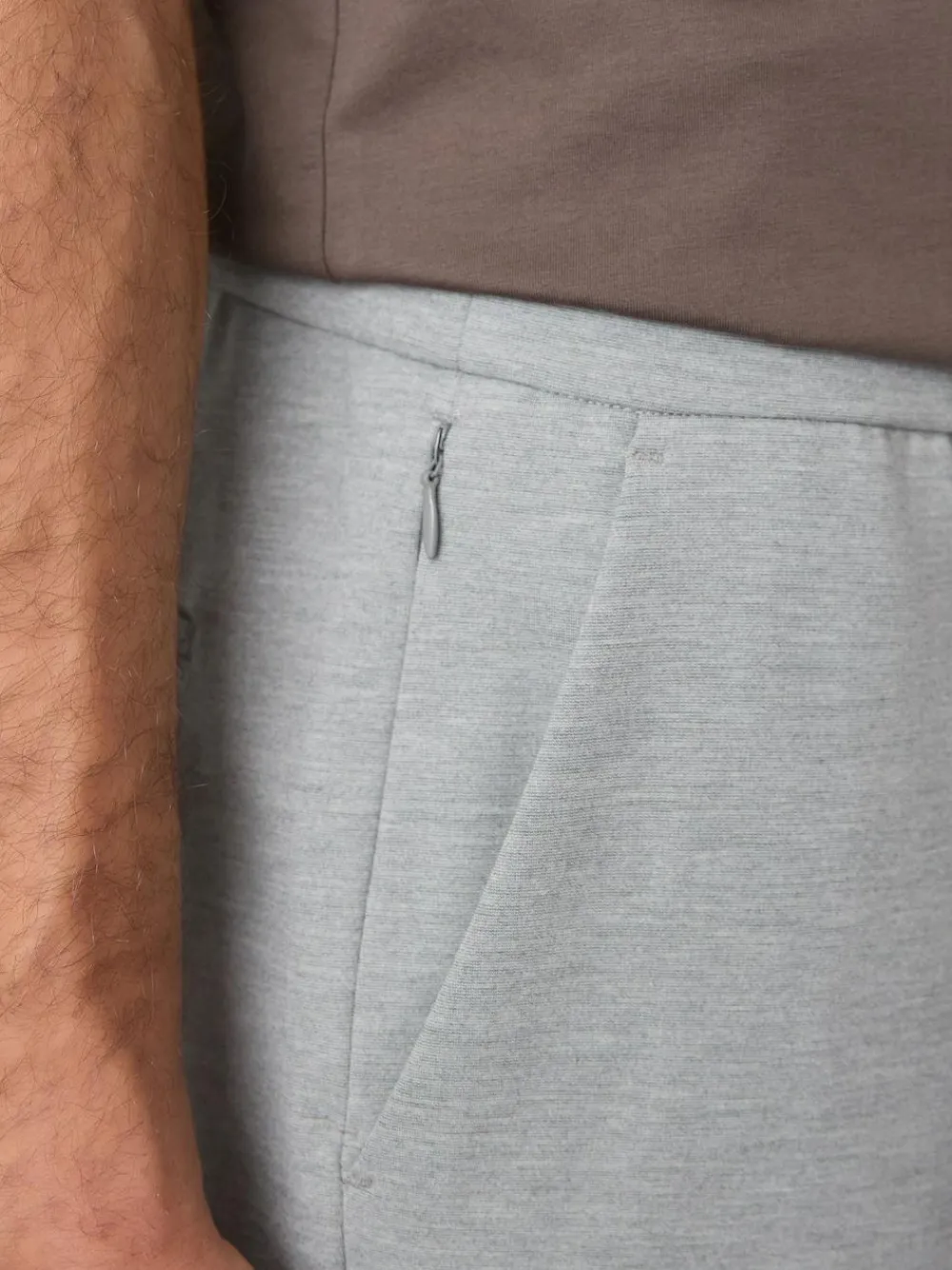 Hot Next Slim Fit Smart Elasticated Waistband Trousers With Wool Content Light Grey