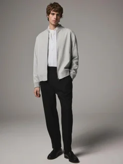 Next Light Grey Smart Bomber Jacket^ Blazers & Formal Jackets