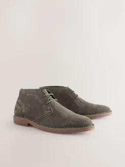 Clearance Next Light Grey Suede Desert Boots