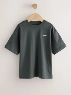 Next Short Sleeve Logo Chest Graphic T-Shirts 4 Pack (3-16yrs)^BOY Tops|T-Shirts