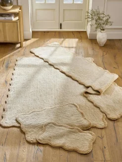 Next Light Natural Soft Scallop Washable Runner^ Rugs & Runners