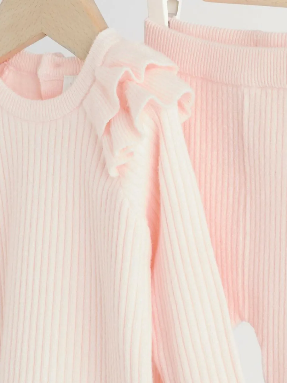 Hot Next Light Pink Baby Knitted Jumper and Leggings Set 2 Piece (0mths-3yrs)