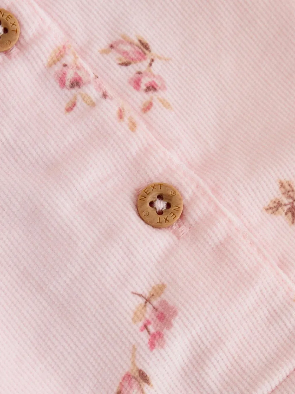 Best Next Baby Print Long Sleeve Bodysuit and Cord Dungarees Set 2 Piece (0mths-2yrs) Light Pink Ditsy