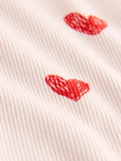 Next Light Pink Heart Rib Flare Leggings (3mths-7yrs)^ Pants & Leggings|Pants & Leggings