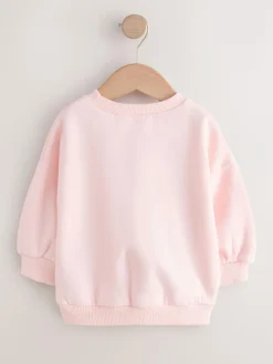 Next Light Pink House Crew Neck Sweatshirt (3mths-7yrs)^ Sweatshirts & Hoodies|Nightwear