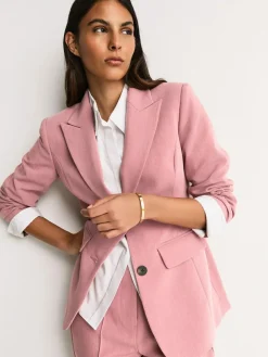 Next Light Pink Sculpting Single Breasted Blazer^Women Suits & Tailoring