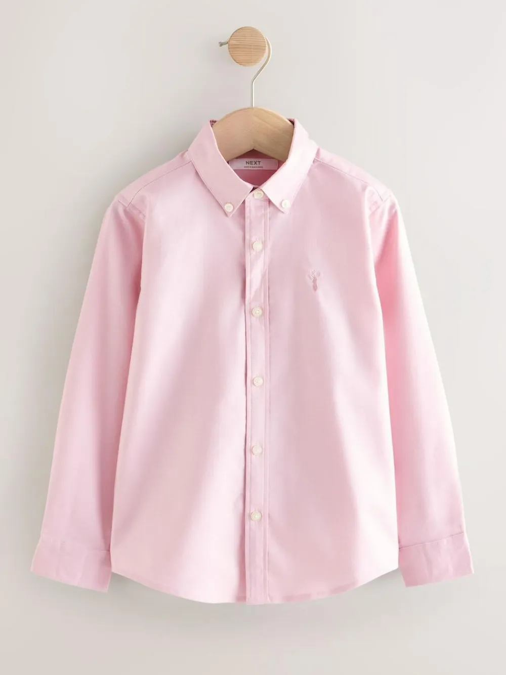 New Next Light Pink Single Oxford Shirt (3-16yrs)