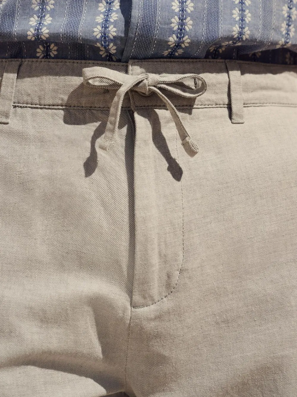 Next Regular Fit Cotton Linen Twill Chino Trousers^ Pants & Chinos