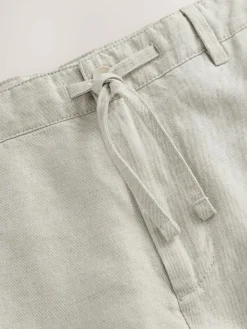 Next Regular Fit Cotton Linen Twill Chino Trousers^ Pants & Chinos