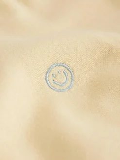 Best Next Single Plain Crew Neck Sweatshirt and Shorts Set (3mths-7yrs) Light Yellow