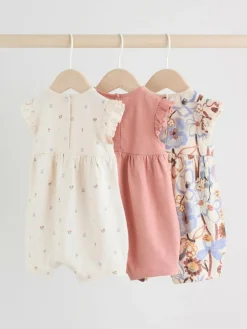 Next 3 Pack Baby Rompers^ Baby Girls|Baby Girls