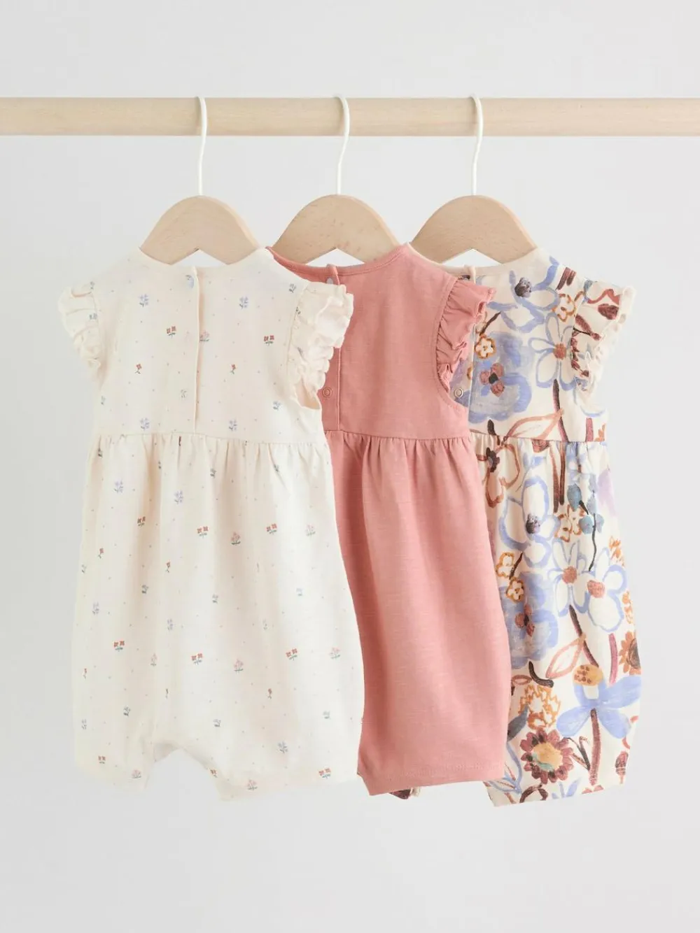 Next 3 Pack Baby Rompers^ Baby Girls|Baby Girls