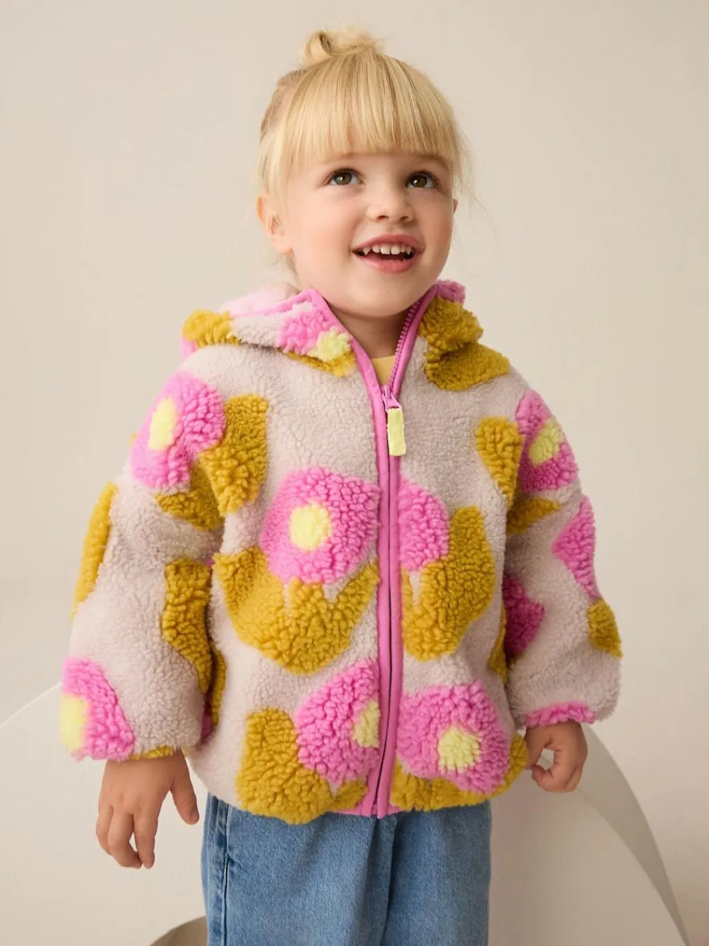 Next Zip Through Fleece (3mths-7yrs)^ Baby Girls|Baby Winter Clothing