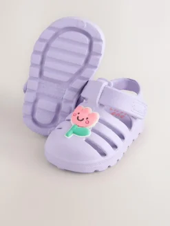 New Next EVA Fisherman Sandals (0-24mths) Lilac Purple Character