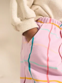 Next Lilac Purple Check Textured Barrel Leg Trousers (3mths-7yrs)^ Baby Winter Clothing|Pants & Leggings