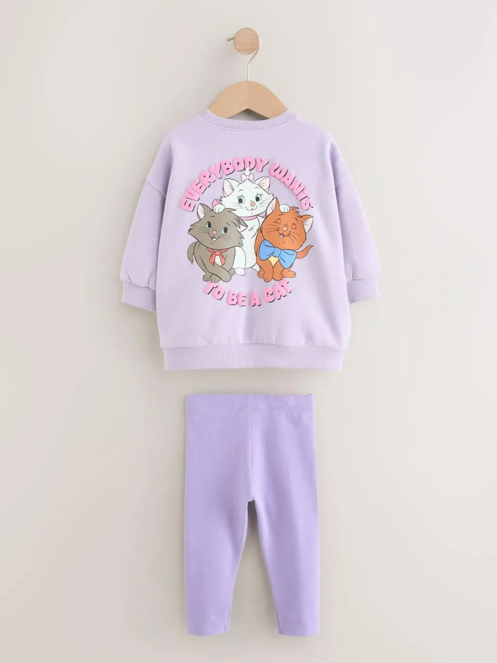 Next Lilac Purple Disney Aristocats Sweatshirt & Leggings Set (3mths-7yrs)^ Sets & Co-Ords|Sets & Co-Ords