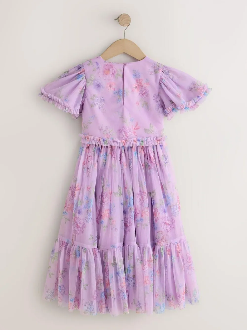 Next Lilac Purple Floral Embellished Top and Skirt Lehenga Set (3-16yrs)^ Shorts & Skirts