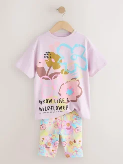 Next T-Shirt and Cycle Shorts Set (3-16yrs)^ Sets & Coords|Shorts & Skirts