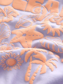 Online Next Sweatshirt (3-16yrs) Lilac Purple Flower