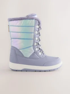 Next Lilac Purple Iridescent Waterproof Snow Boots^ Boots