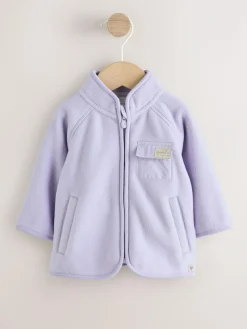 Next Lilac Purple Microfleece Baby Jacket (0mths-2yrs)^ Jackets & Coats|Snowsuits & Coats