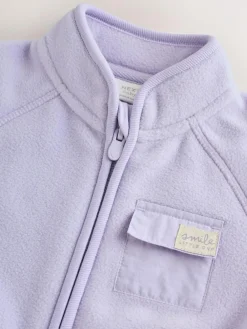 Next Lilac Purple Microfleece Baby Jacket (0mths-2yrs)^ Jackets & Coats|Snowsuits & Coats