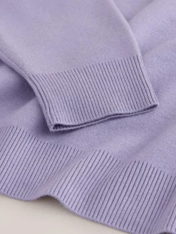 Clearance Next Lilac Purple N.Premium Relaxed Fit Mid Weight Running Club Graphic Crew Neck Jumper