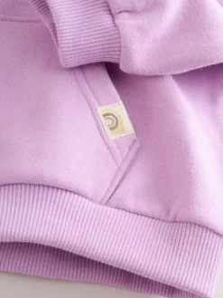 Next Lilac Purple Quarter Zip Sweatshirt (3mths-7yrs)