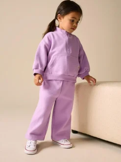 Next Lilac Purple Quarter Zip Sweatshirt (3mths-7yrs)