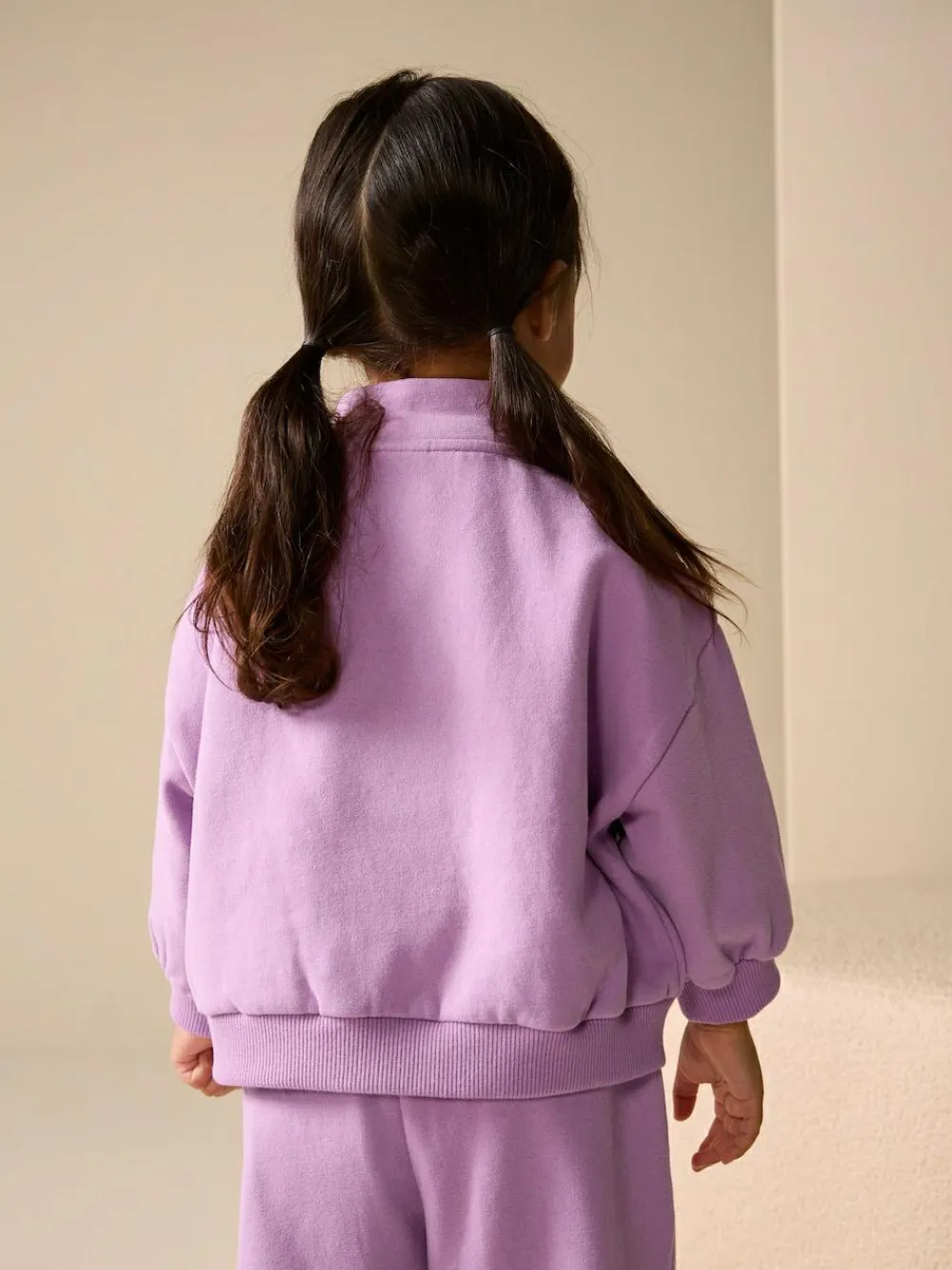 Next Lilac Purple Quarter Zip Sweatshirt (3mths-7yrs)