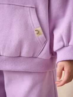 Next Lilac Purple Quarter Zip Sweatshirt (3mths-7yrs)