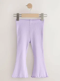 Hot Next Lilac Purple Rib Flare Leggings (3mths-7yrs)