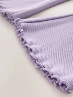 Hot Next Lilac Purple Rib Flare Leggings (3mths-7yrs)