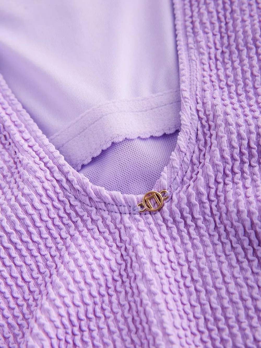 Online Next Lilac Purple Scoop Neck Tummy Control Swimsuit