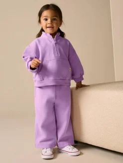 Next Lilac Purple Wide Leg Sweat Joggers (3mths-7yrs)^ Pants & Leggings|Jeans & Joggers