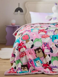 Next Lilac Squishmallows Fleece Throw^ Cushions & Throws