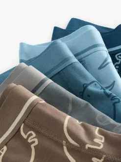 Next Linear Dino Print Junior Pattern Trunks 5 Pack (1.5-16yrs)^BOY Underwear