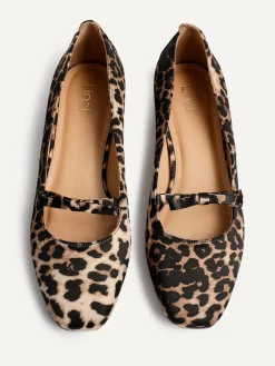 Outlet Linzi Cressida Ballet Pumps With Bow Detail Animal