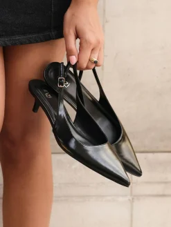 Linzi Elvira Kitten Heel Slingback Courts^Women Heels|Flats