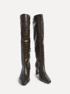 Linzi High Leg Uptown Slim Block Heel High Leg Boots^Women Boots & Wellies|Boots