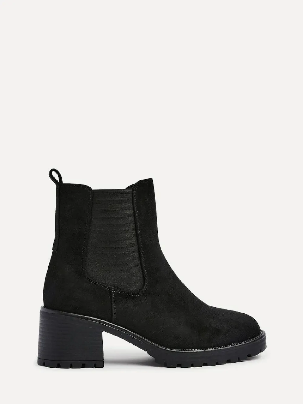 Linzi Path Block Heel Chelsea Boots Black