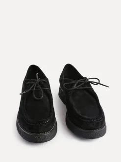 Linzi Perth Laced Chunky Loafers Black